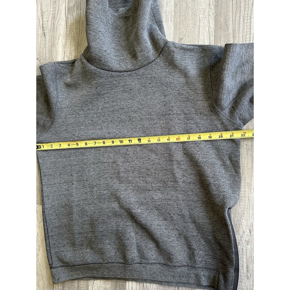 Nike Tech Fleece Funnel Neck Pullover Sweatshirt Gray Men's Medium Side Zip - Picture 9 of 15